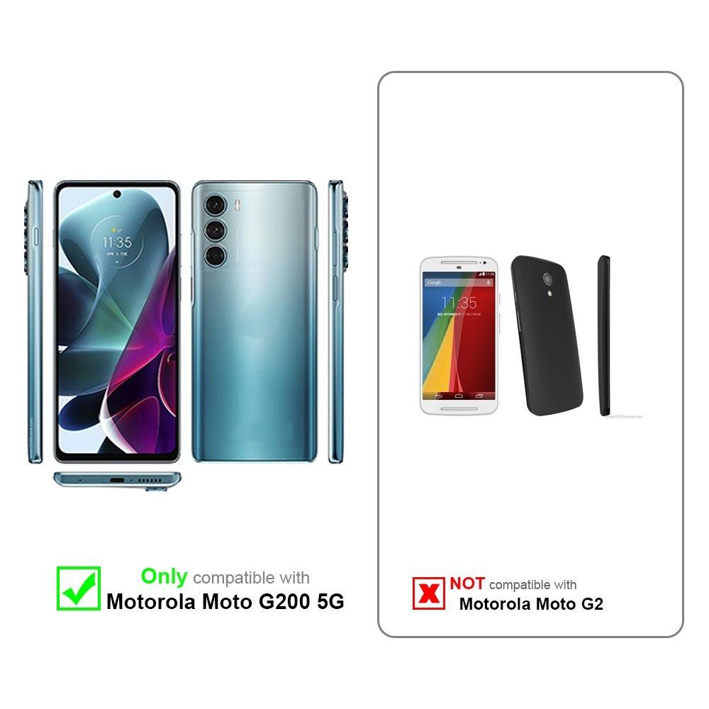 Cadorabo Hülle für Motorola MOTO G200 5G mit Magnetverschluss