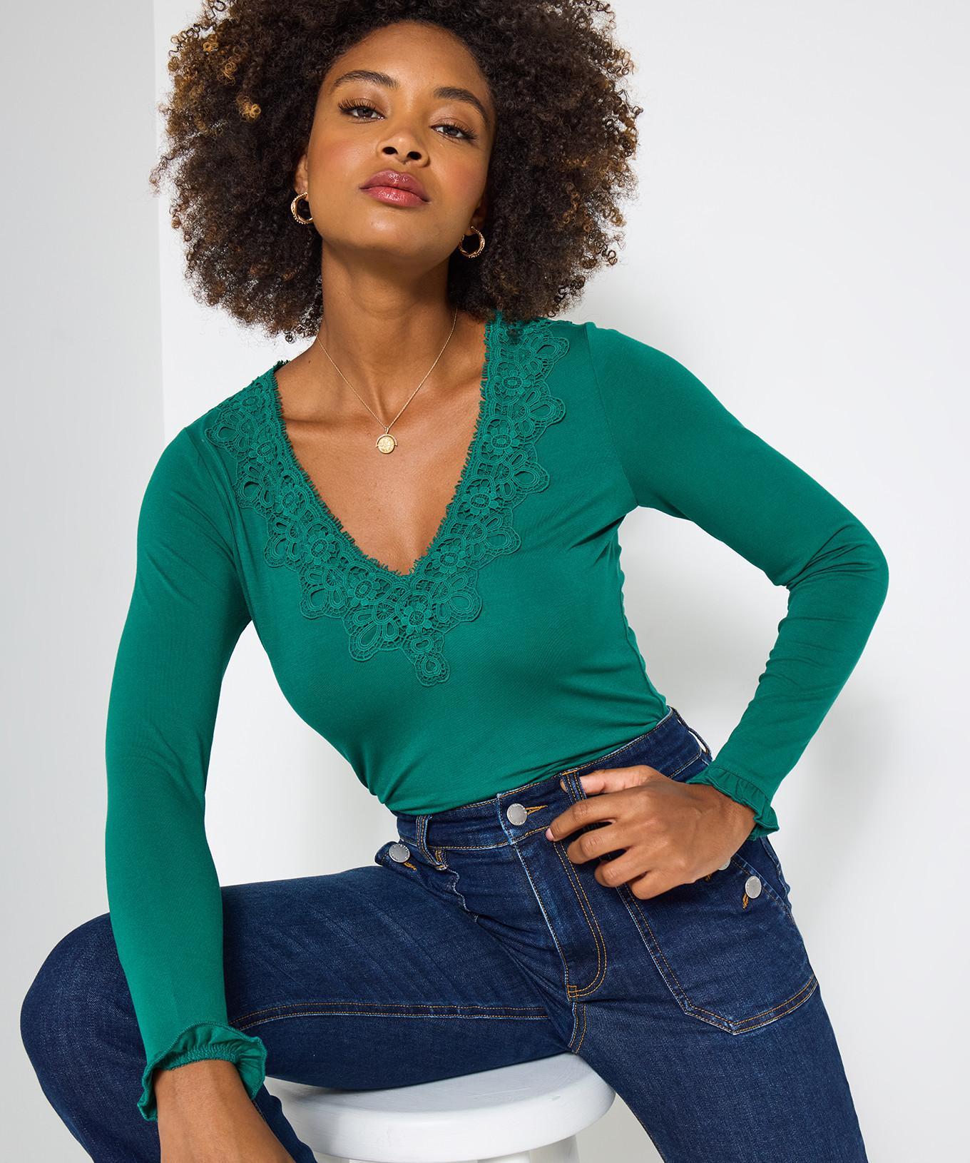 Joe Browns Jerseyshirt mit asymmetrischer Knopfleiste
