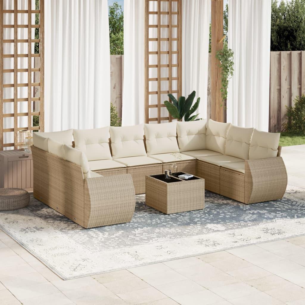 VidaXL Garten sofagarnitur poly-rattan