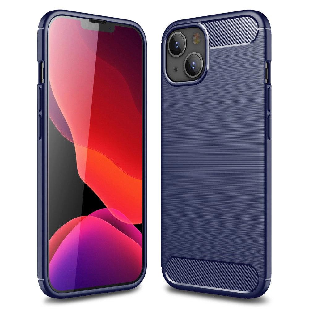 Cover-Discount iPhone 13 Mini - Metall Carbon Look Gummi Hülle