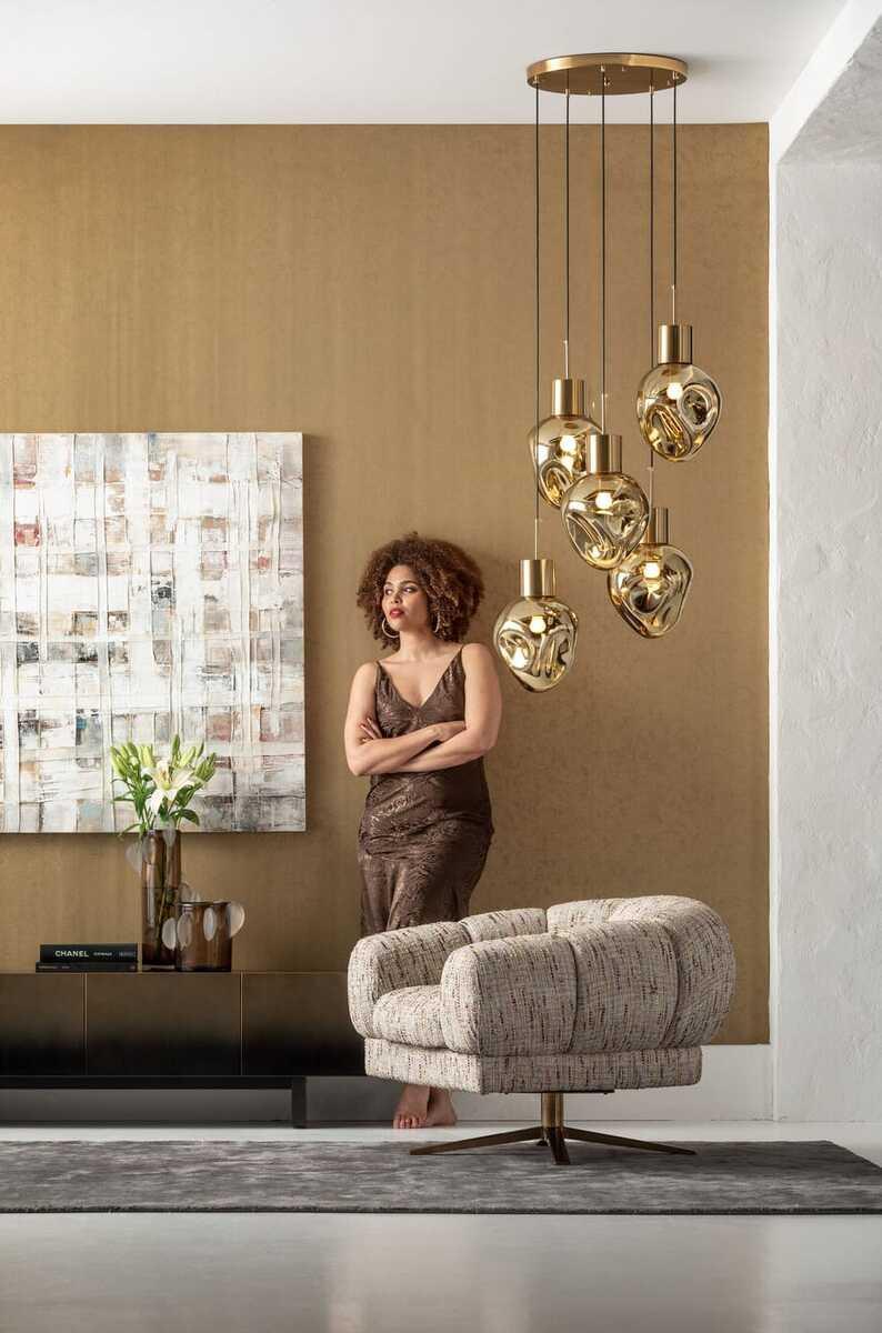 KARE Design Leinwandbild Treccia 120x120