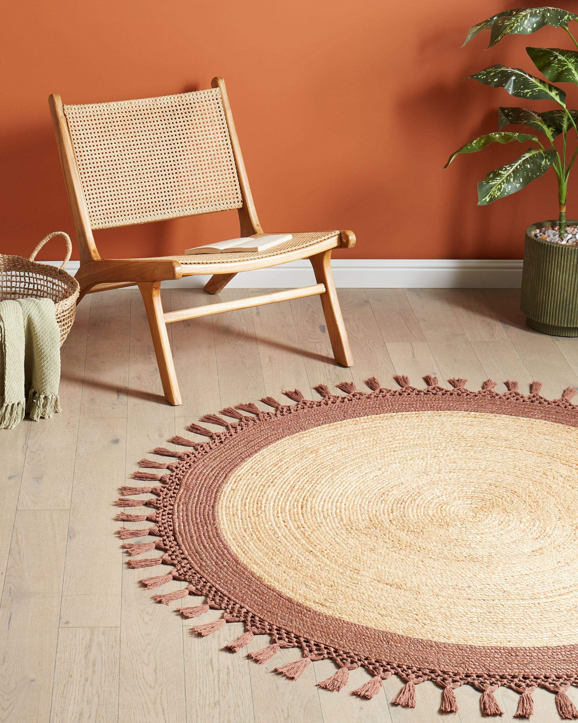 Beliani Teppich aus Jute Boho MARTS