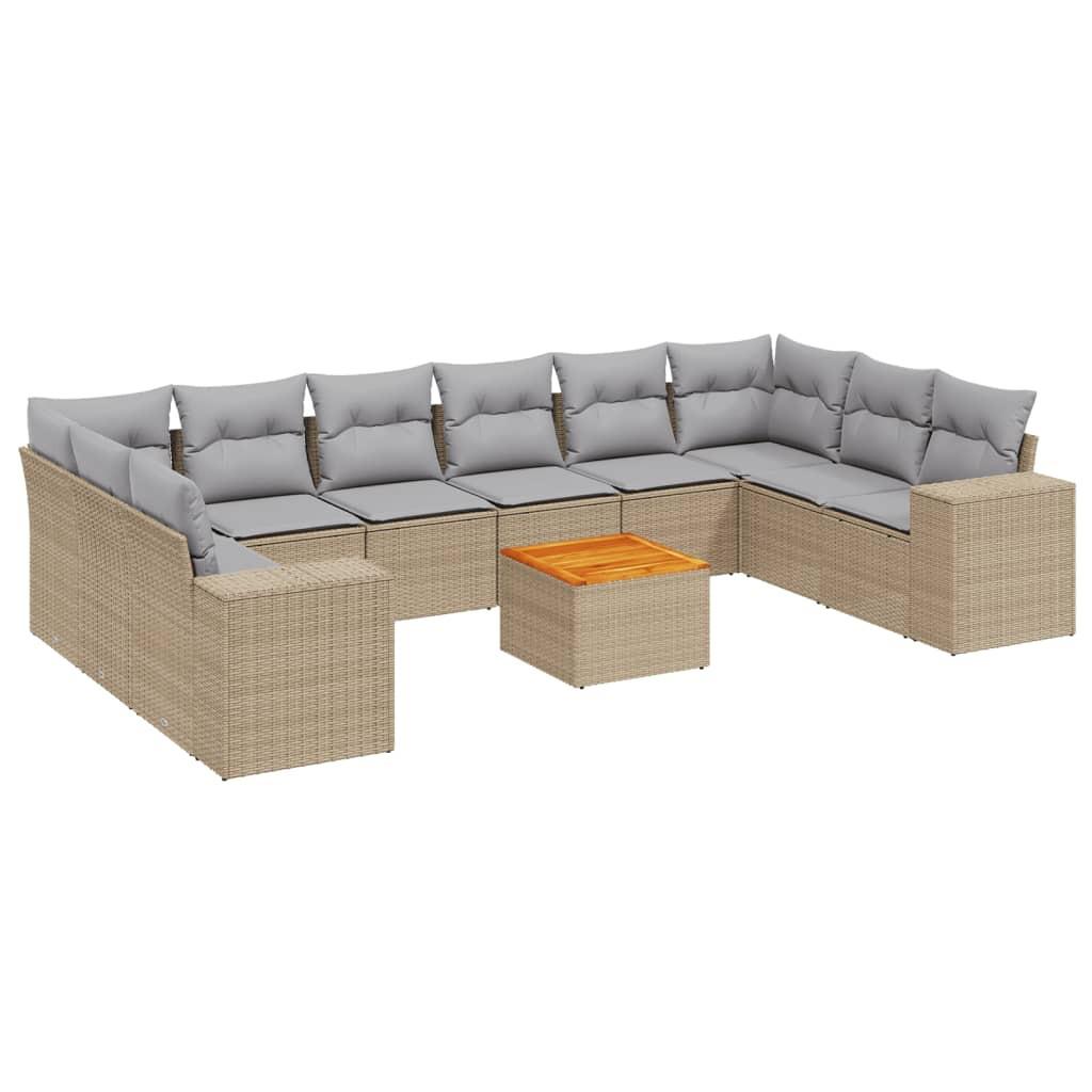 VidaXL Garten sofagarnitur poly-rattan
