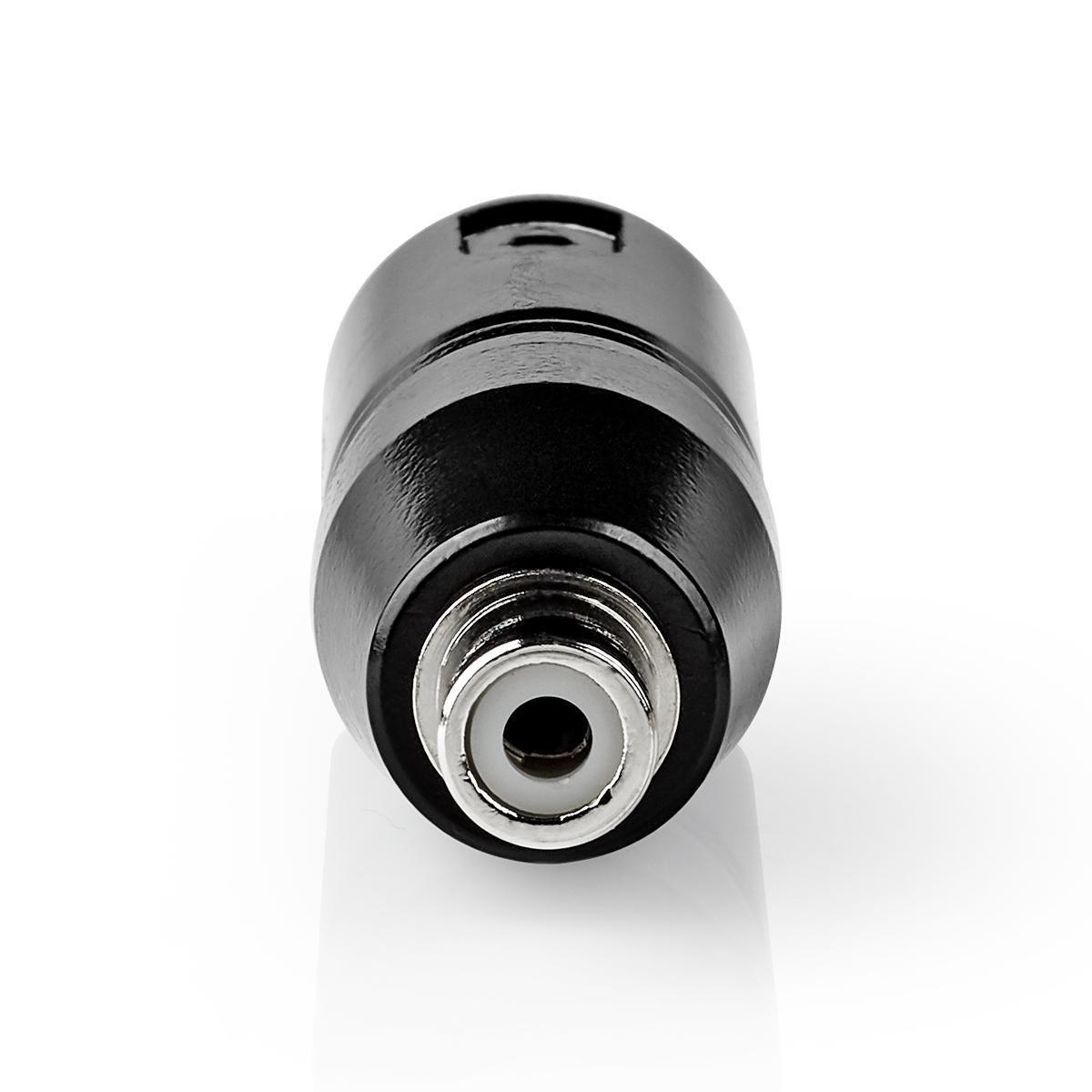Nedis XLR Adapter | XLR 3-pin Male | RCA Female | Vernickelt | Gerade | Metall | Schwarz | 1 Stk. | Plastikbeutel