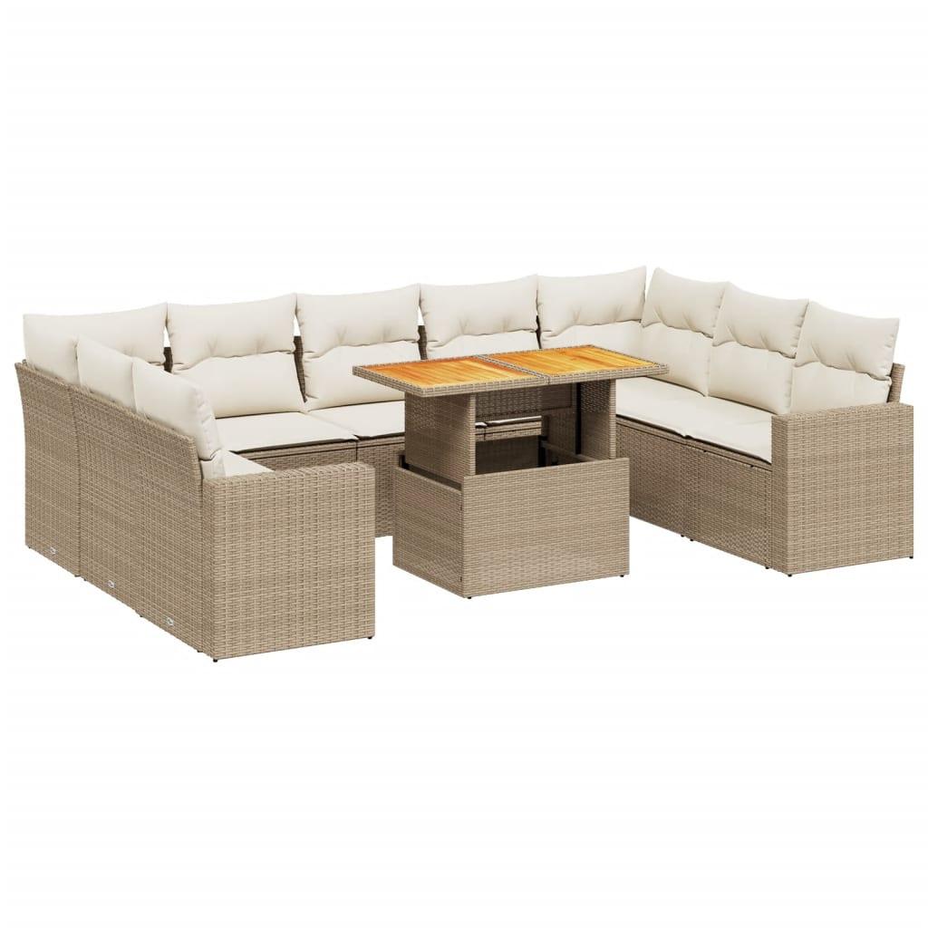 VidaXL Garten sofagarnitur poly-rattan