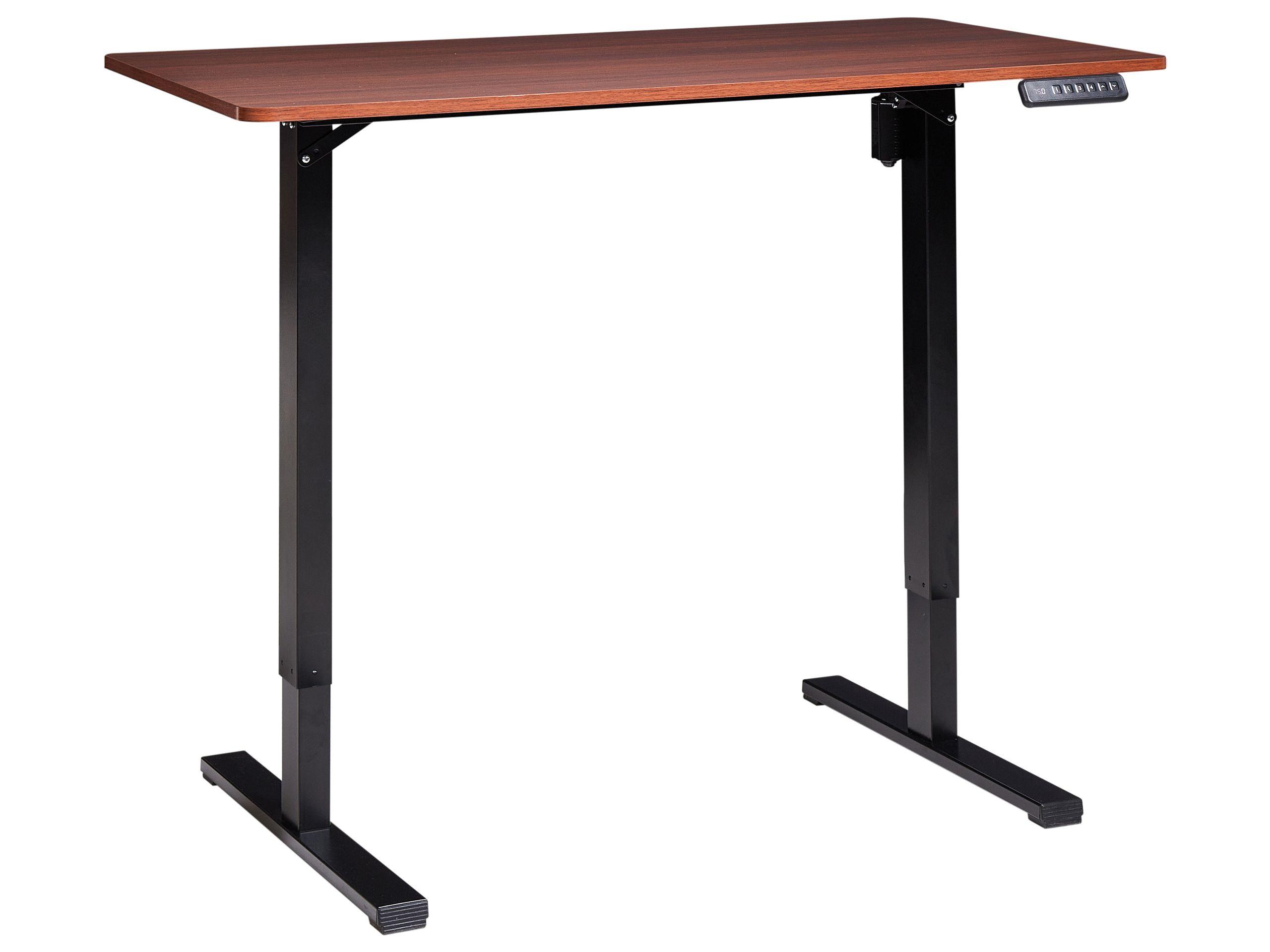 Beliani Schreibtisch elektrisch höhenverstellbar aus Faserplatte Modern TAVARES