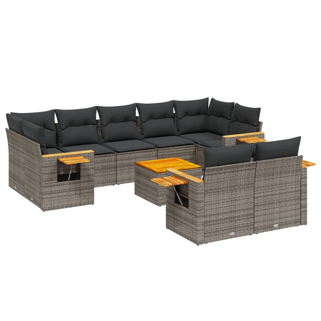 VidaXL Garten sofagarnitur poly-rattan