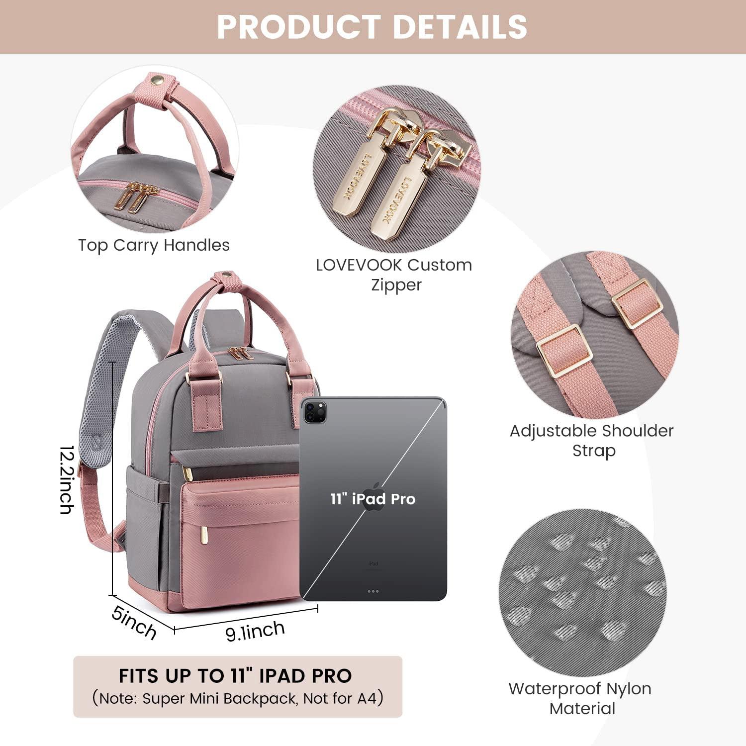 Only-bags.store Eleganter Rucksack, wasserdichter Stadtrucksack Handtasche 2 in 1 mit USB-Ladeanschluss