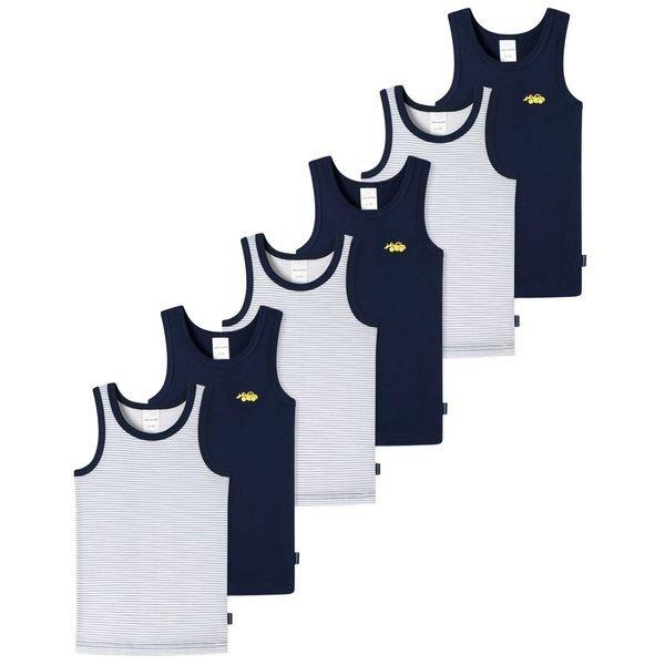 Schiesser 6er Pack Kids Boys Feinripp Organic Cotton - Unterhemd