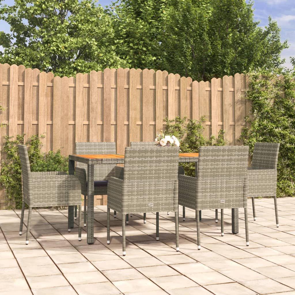 VidaXL Garten essgruppe poly-rattan