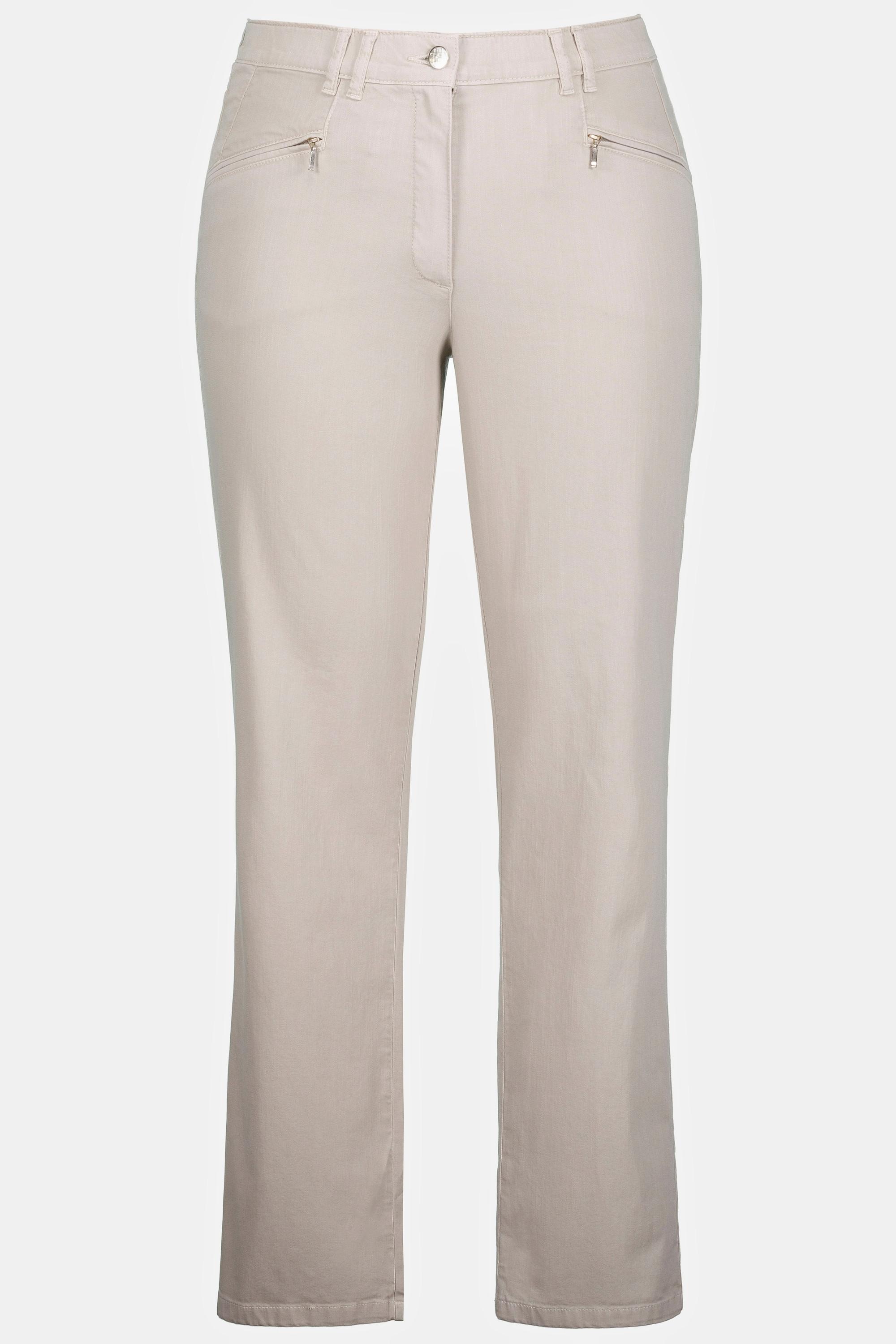 Ulla Popken Mony Tapered Fit Leichte Stretch Sommerhose