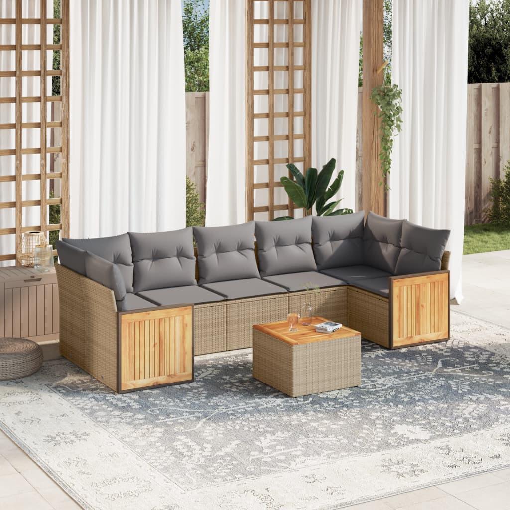 VidaXL Garten sofagarnitur poly-rattan