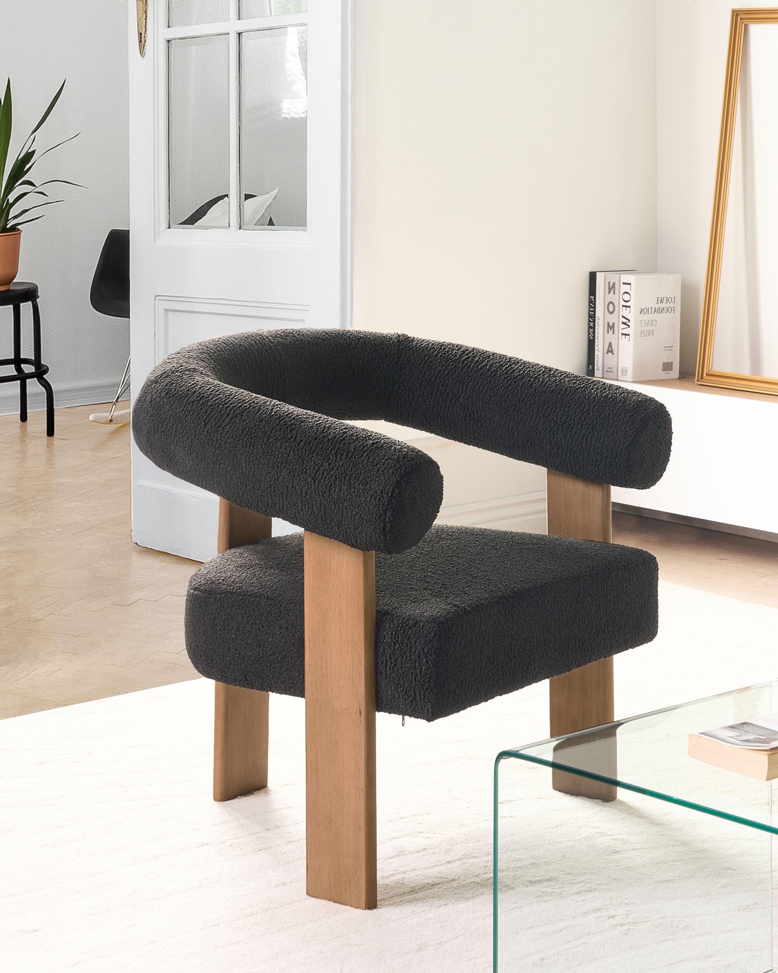 Beliani Sessel aus Bouclé Retro ILBRO