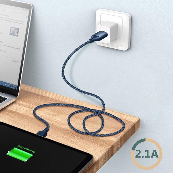 Just green USB / Micro-USB Kabel 2m Just Green Blau