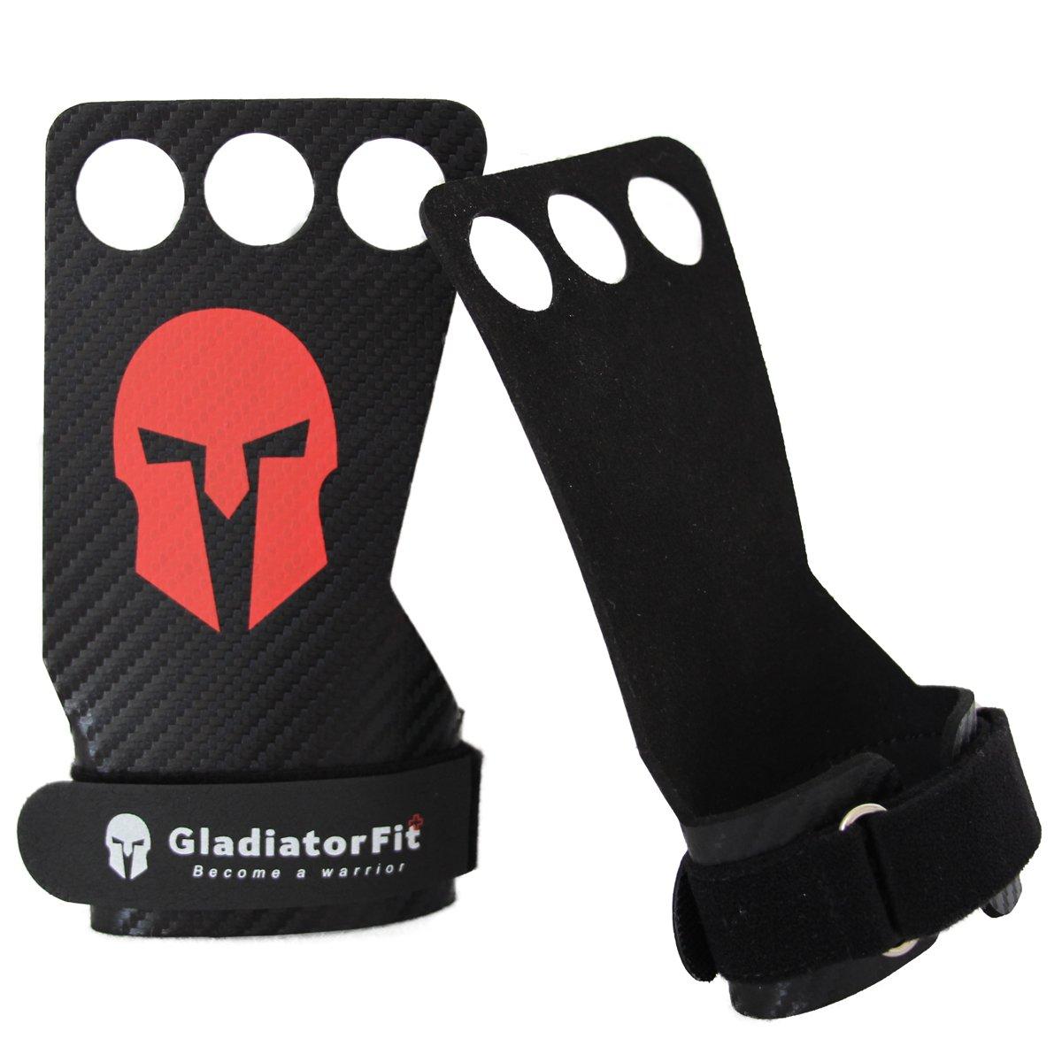 GladiatorFit Handgrips Handschuhe crosstraining drei Finger Carbon GladiatorFit