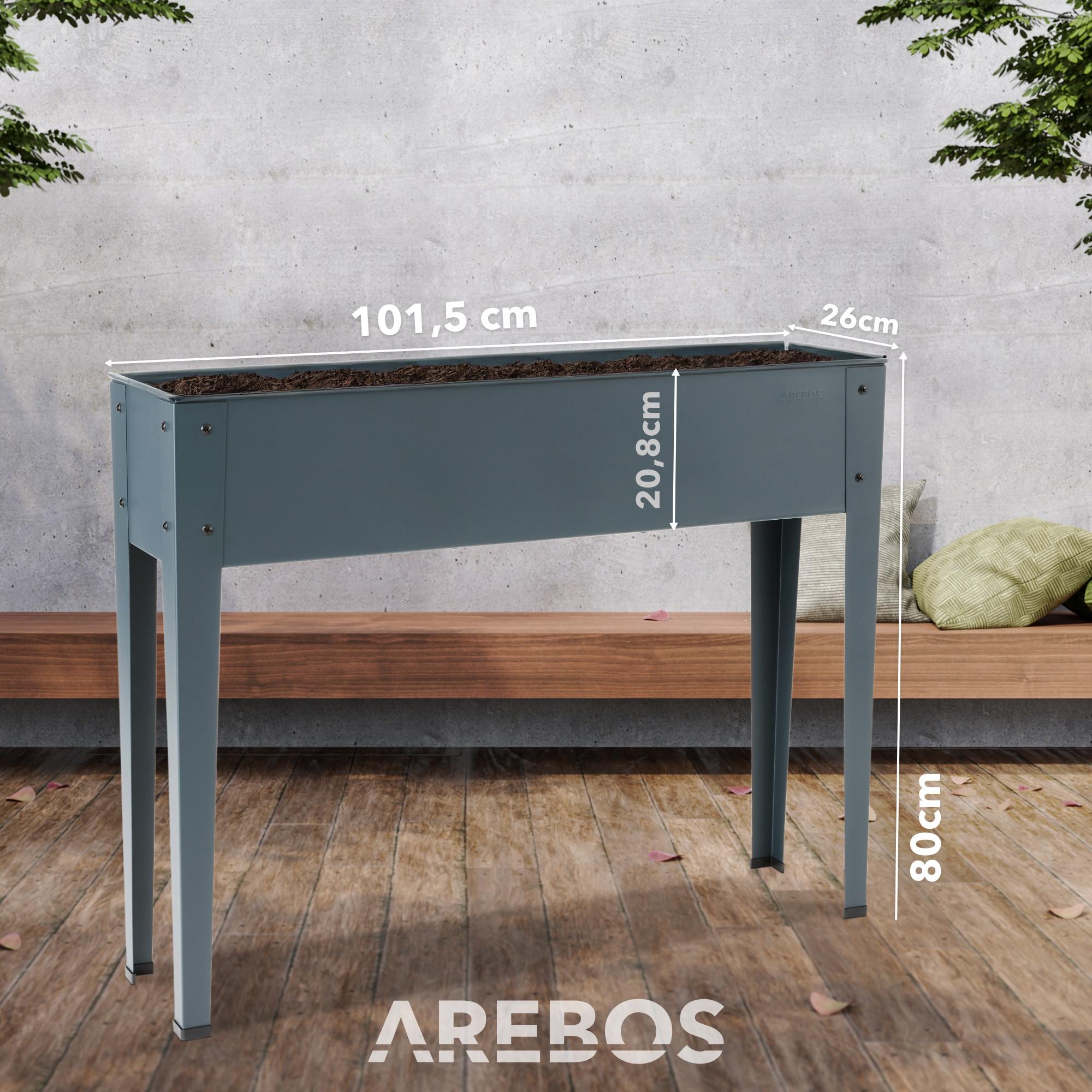 Arebos Hochbeet Pflanzbeet Metall Gemüsebeet