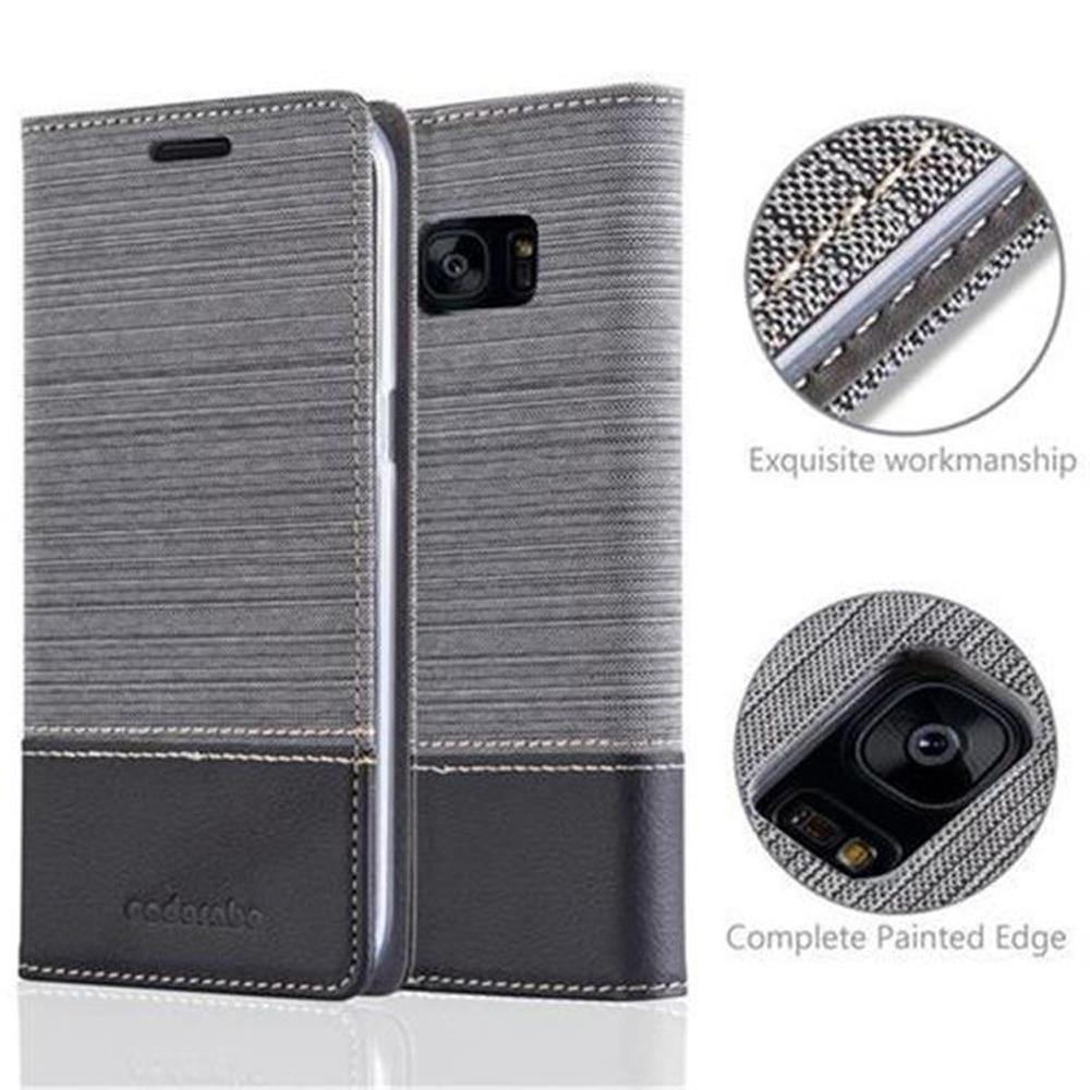 Cadorabo Hülle für Samsung Galaxy S7 EDGE Magnetverschluss, Kartenfach