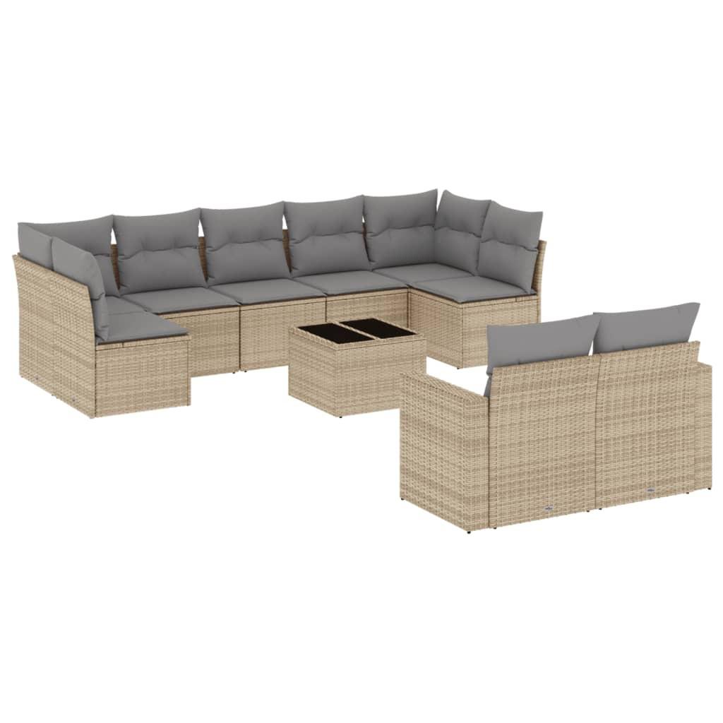 VidaXL Garten sofagarnitur poly-rattan