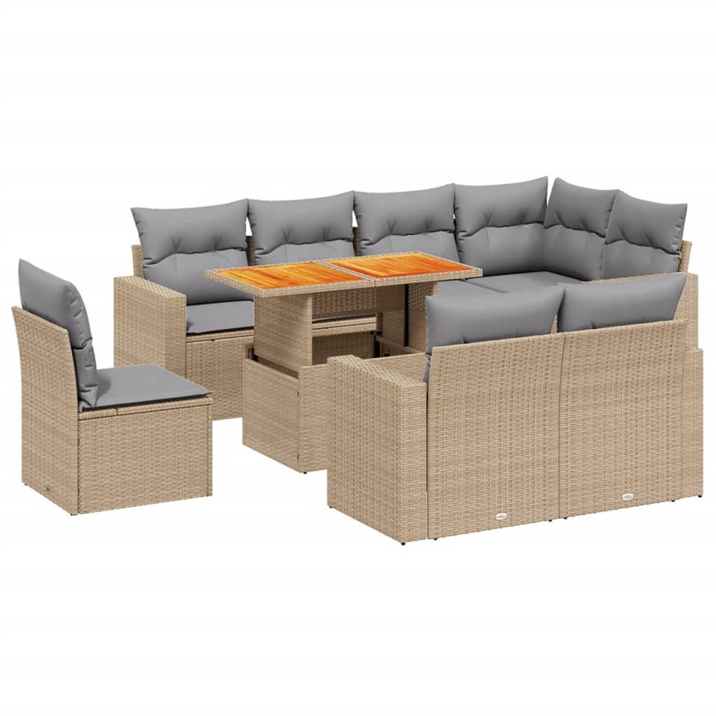 VidaXL Garten sofagarnitur poly-rattan