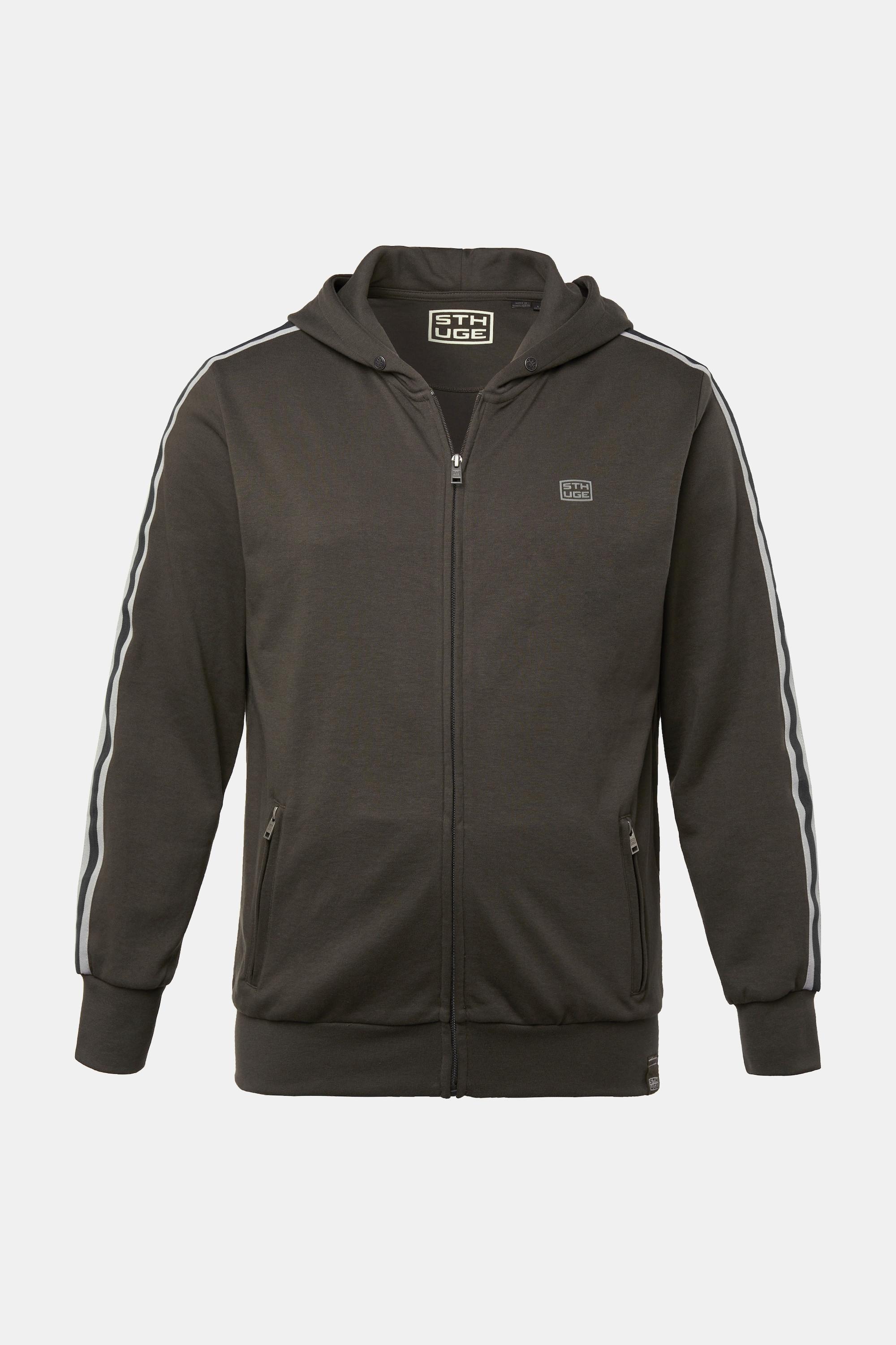 Sthuge Hoodiejacke, Sweat, Ärmelstreifen