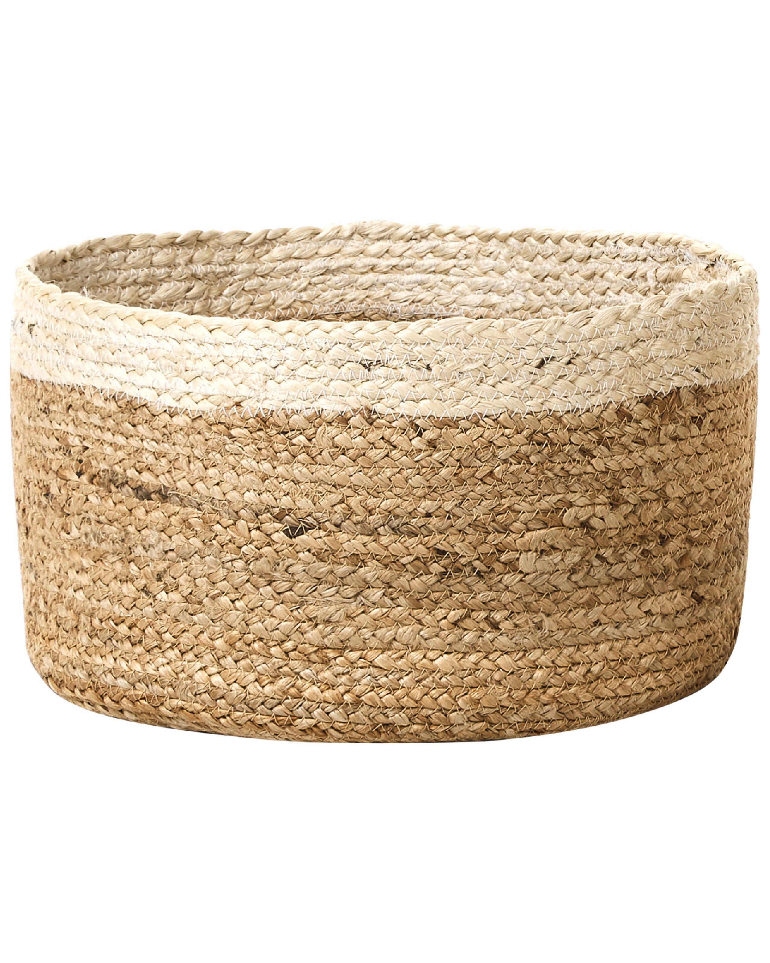Beliani Aufbewahrungskorb 3er Set aus Jute Boho TAJORI