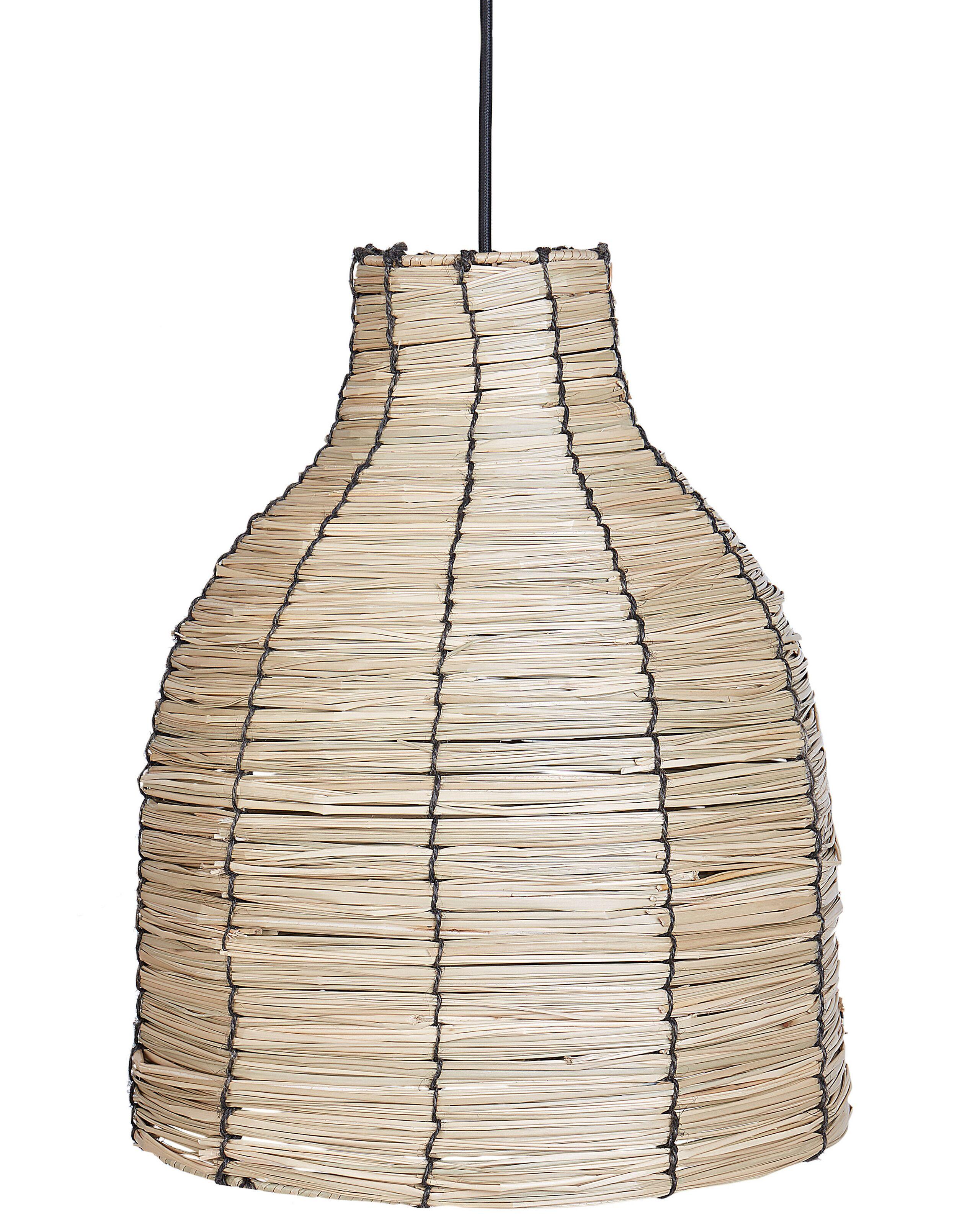 Beliani Hängelampe aus Seegras Boho KELAKAS