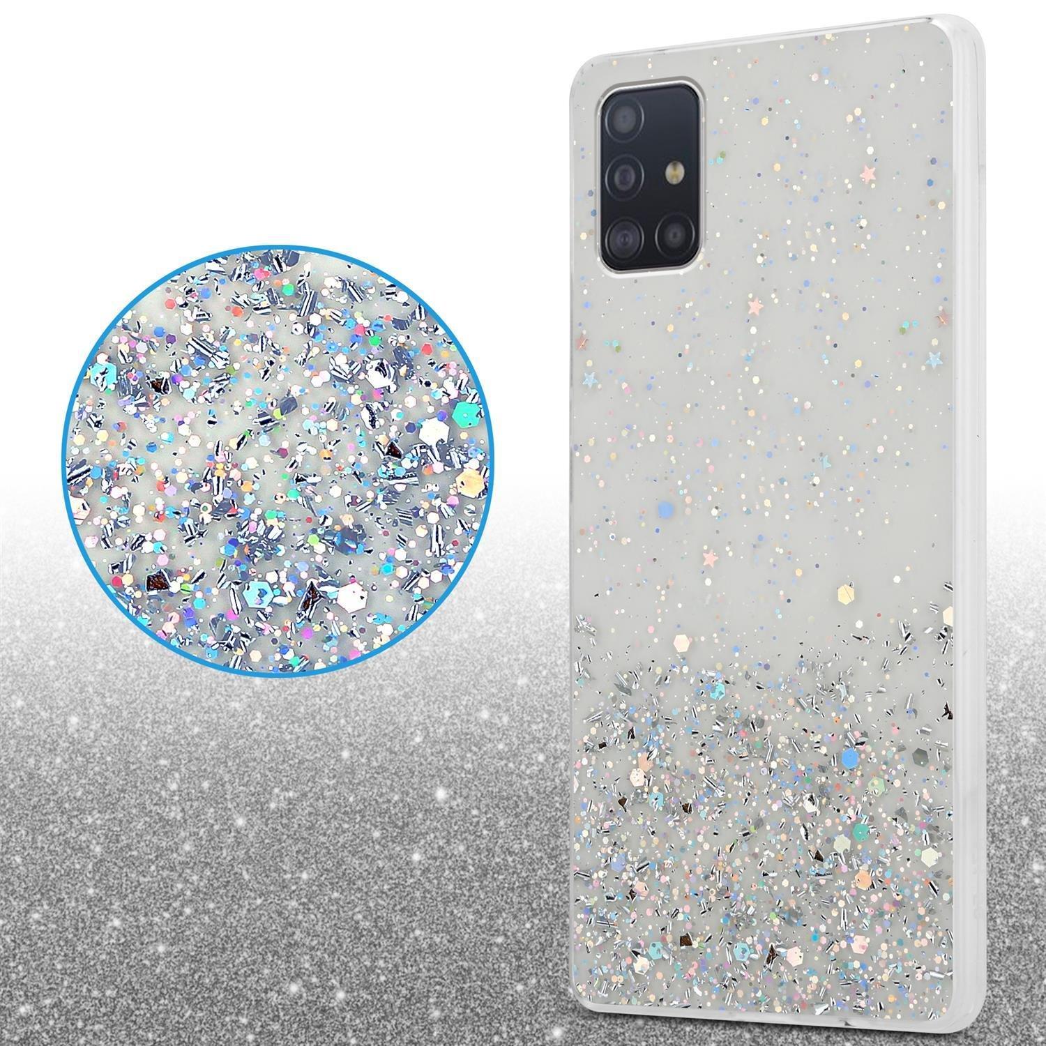 Cadorabo Hülle für Samsung Galaxy A51 5G TPU Silikon mit funkelnden Glitter