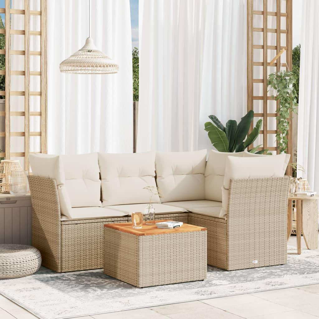 VidaXL Garten sofagarnitur poly-rattan