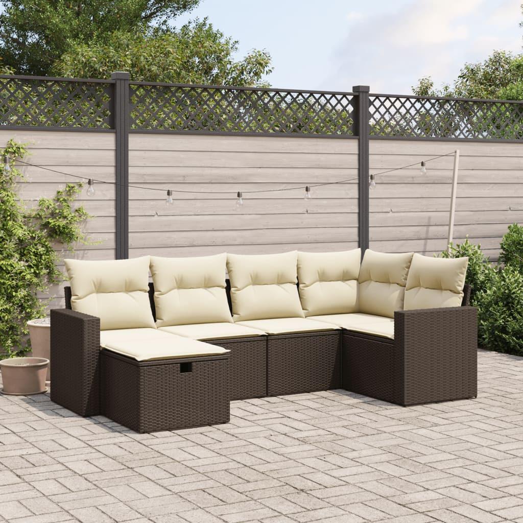 VidaXL Garten sofagarnitur poly-rattan