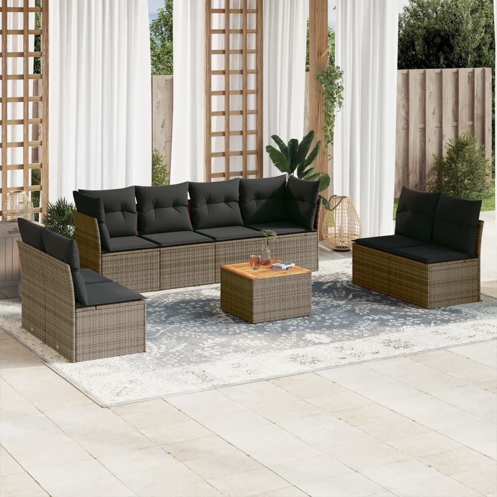 VidaXL Garten sofagarnitur poly-rattan
