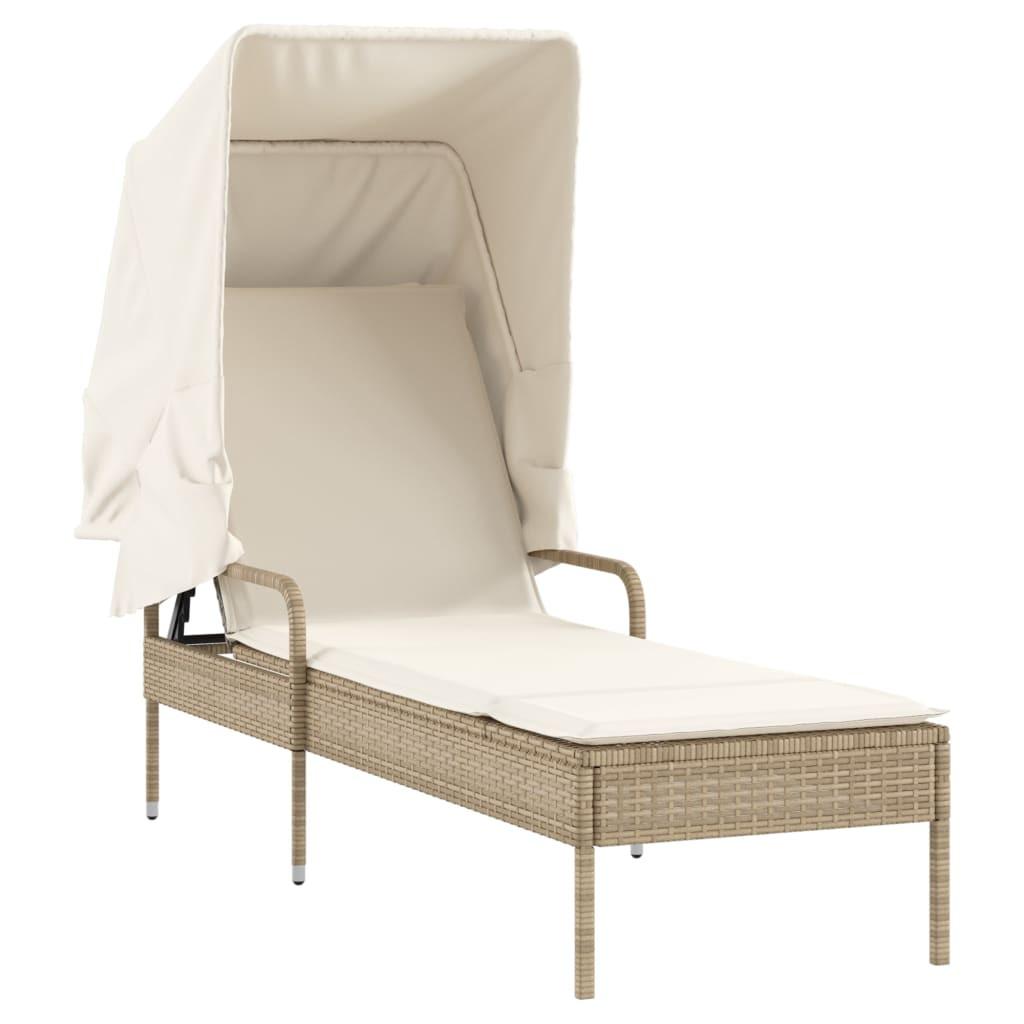VidaXL Sonnenliege poly-rattan