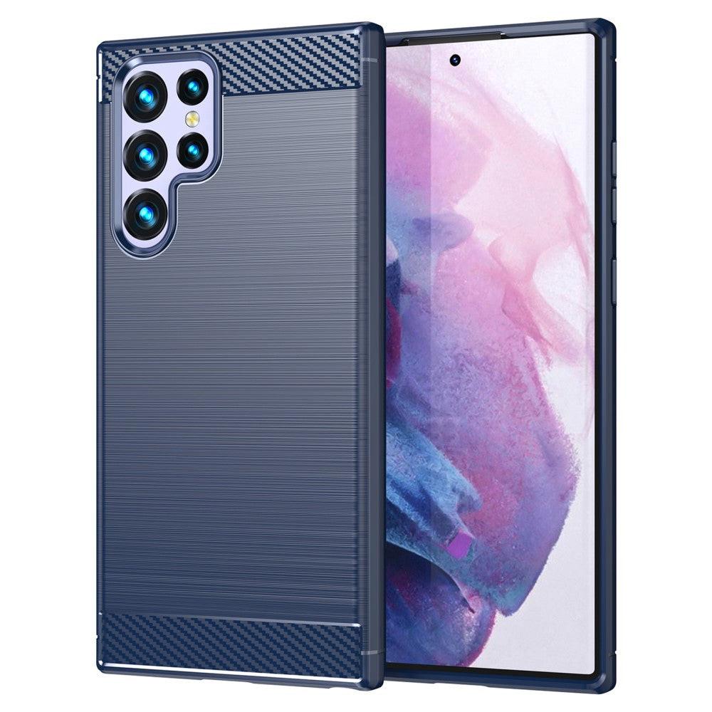 Cover-Discount Galaxy S22 Ultra - Metall Carbon Look Hülle