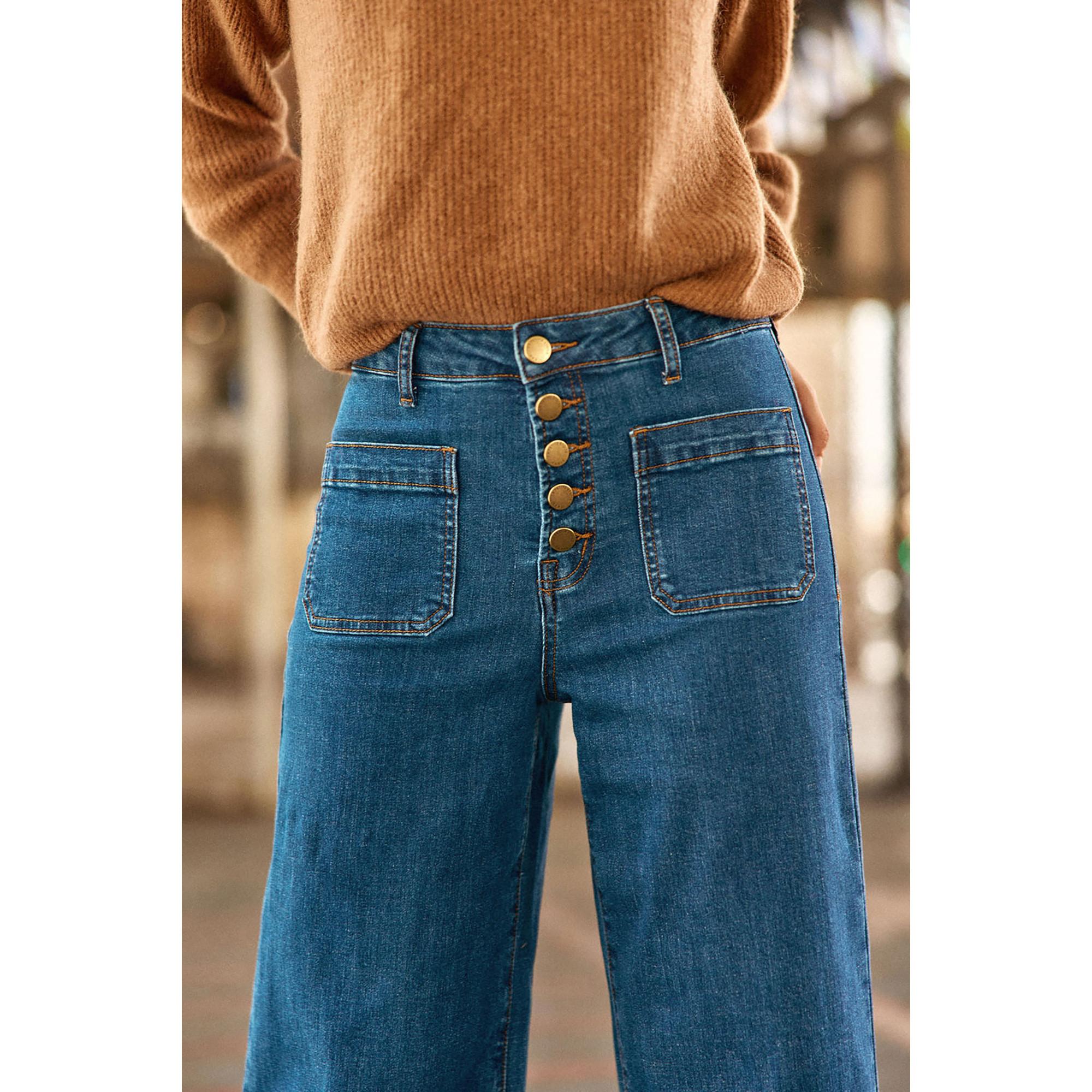 La Petite Etoile High Waist Wide Leg 7/8 Länge Jeans