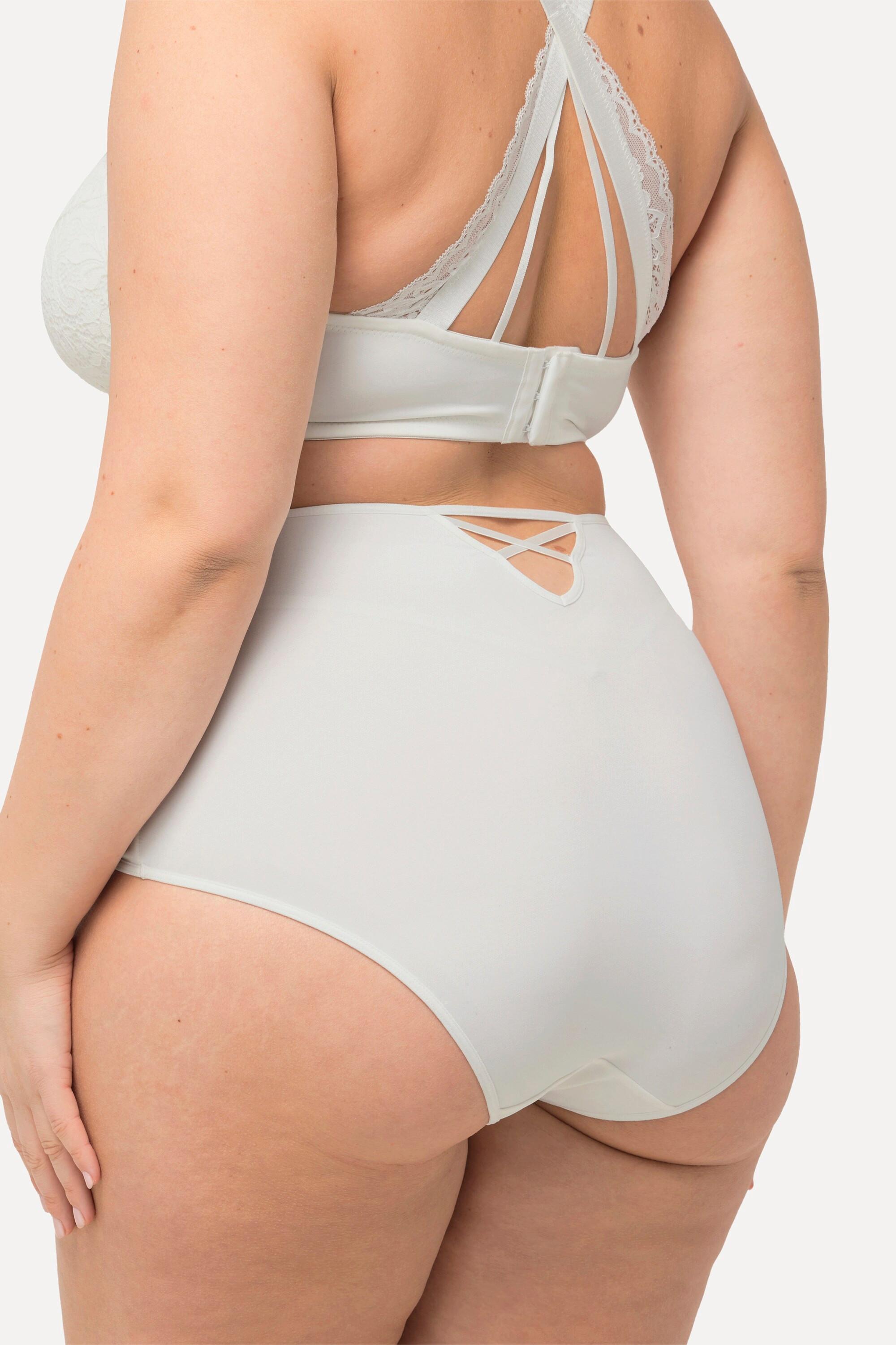 Ulla Popken Maxislip, Spitzen-Einsatz, High Waist