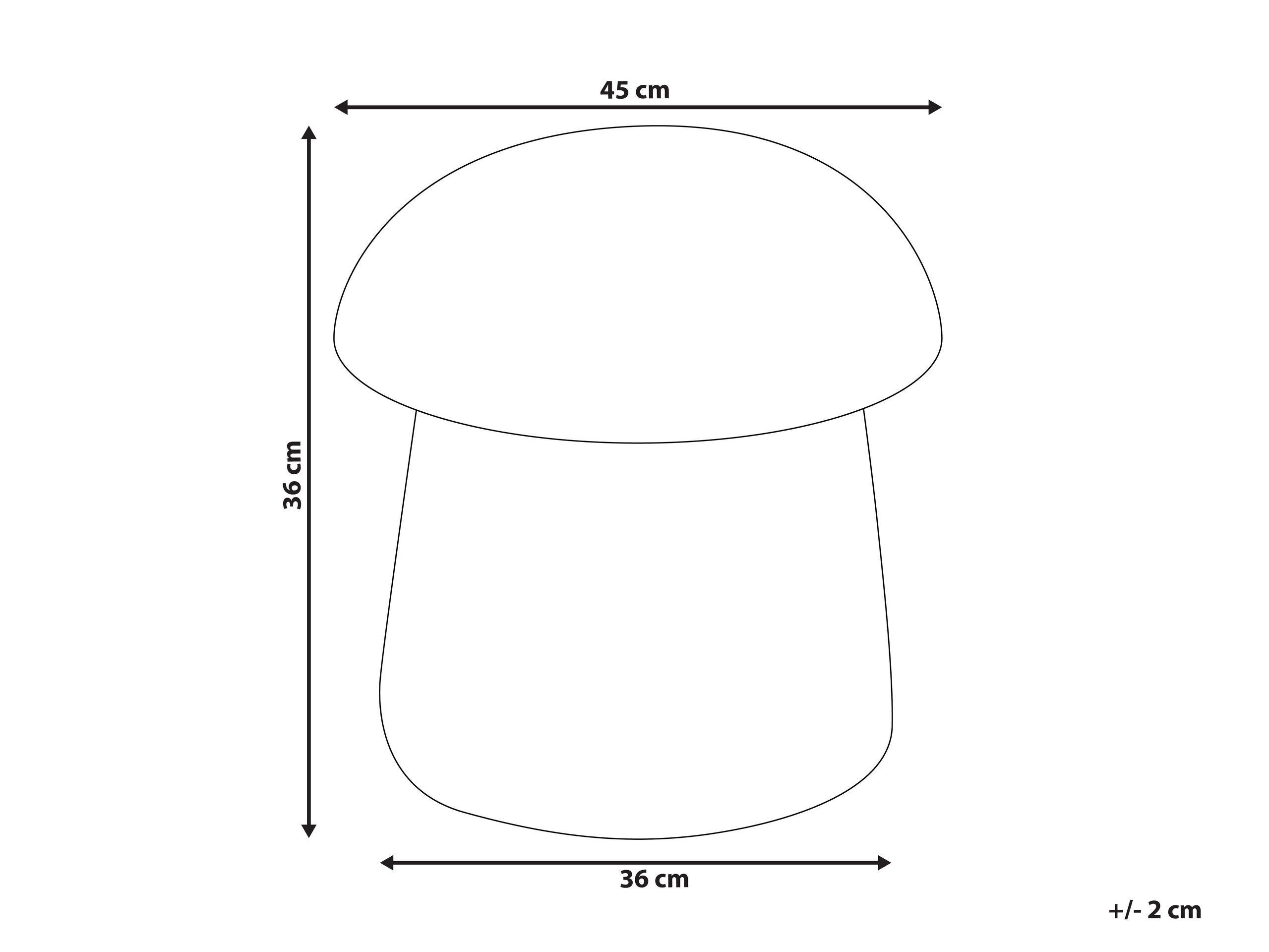 Beliani Pouf aus Bouclé Modern TIOGA