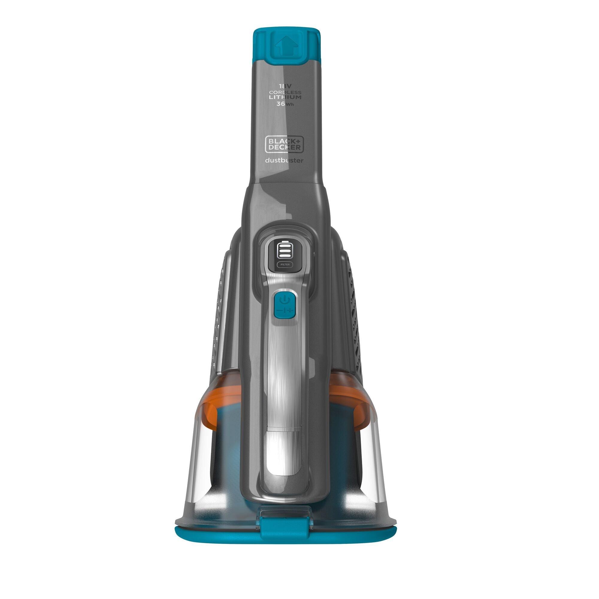 BLACK+DECKER BLACK+DECKER Akku-Handsauger 36 Wh 18 V Lithium Titanium, Silber, Blau