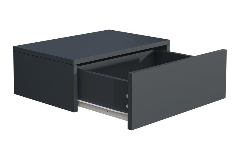 VCM Holz Wandschublade Nachtschrank Wandboard Schublade Konsole Nachttisch Usal M 45 cm