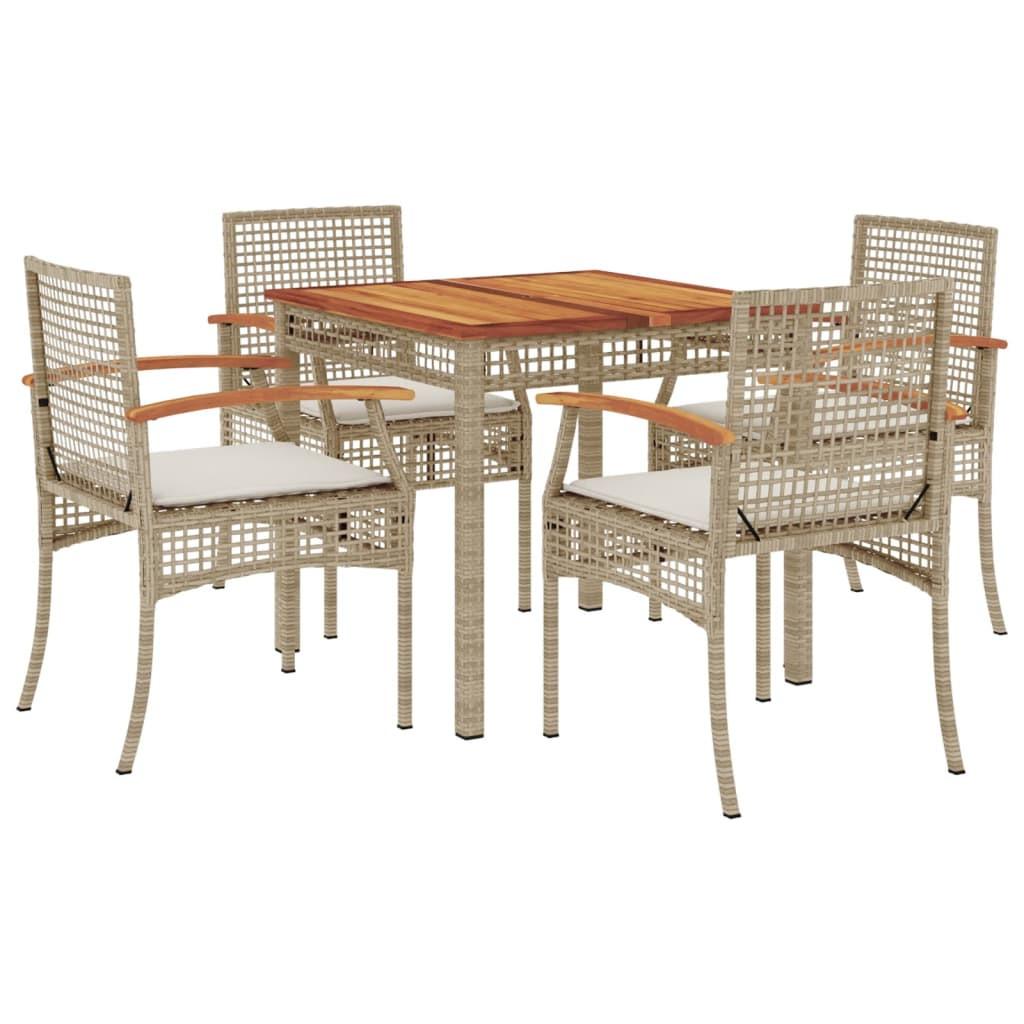 VidaXL Garten essgruppe poly-rattan
