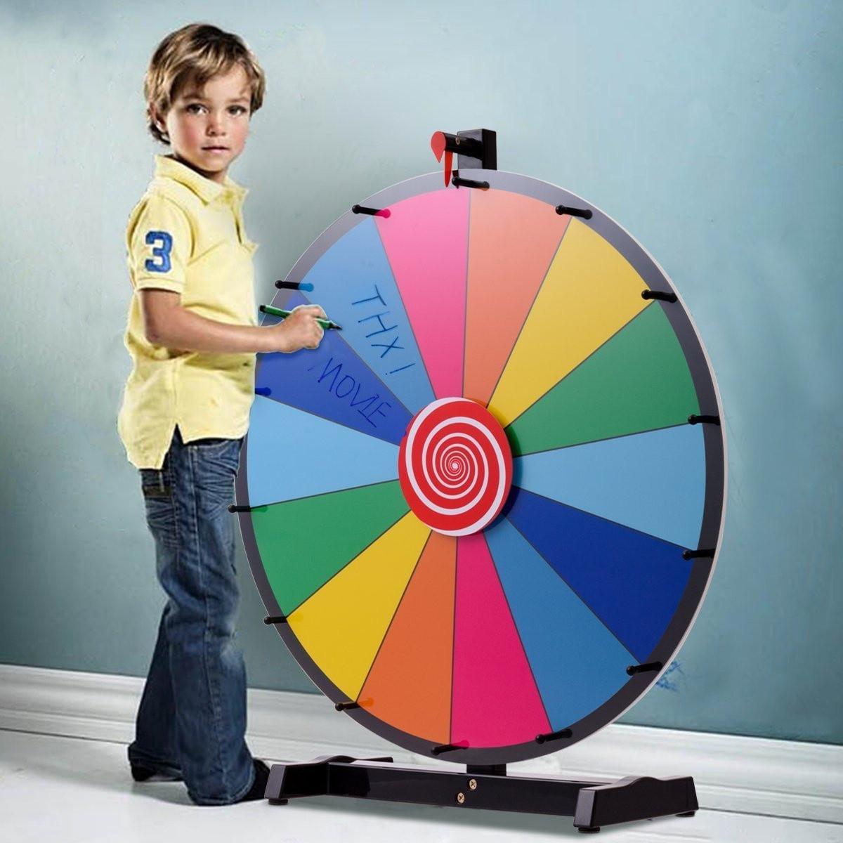 B2X Glücksrad Spielzeug Farbe Rad Spiele für Lotteriespiele Wortspiele
