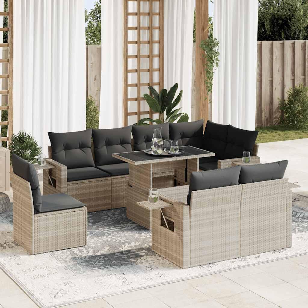 VidaXL Gartensofa set poly-rattan
