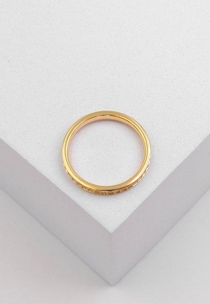 MUAU Schmuck Mémoire Ring Diamant 0.50ct. Gelbgold 750
