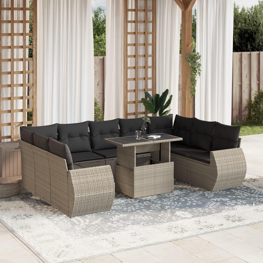 VidaXL Garten sofagarnitur poly-rattan