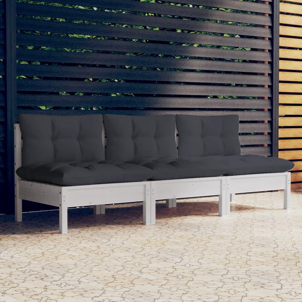 VidaXL 3-sitzer-gartensofa kiefernholz