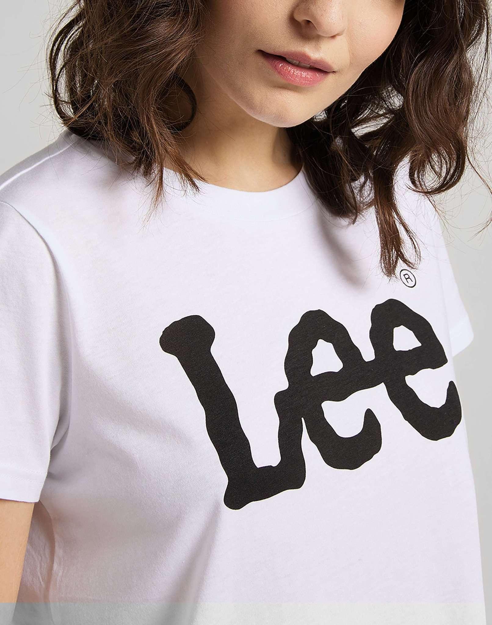 Lee Logo Print Kurzarm T-Shirt