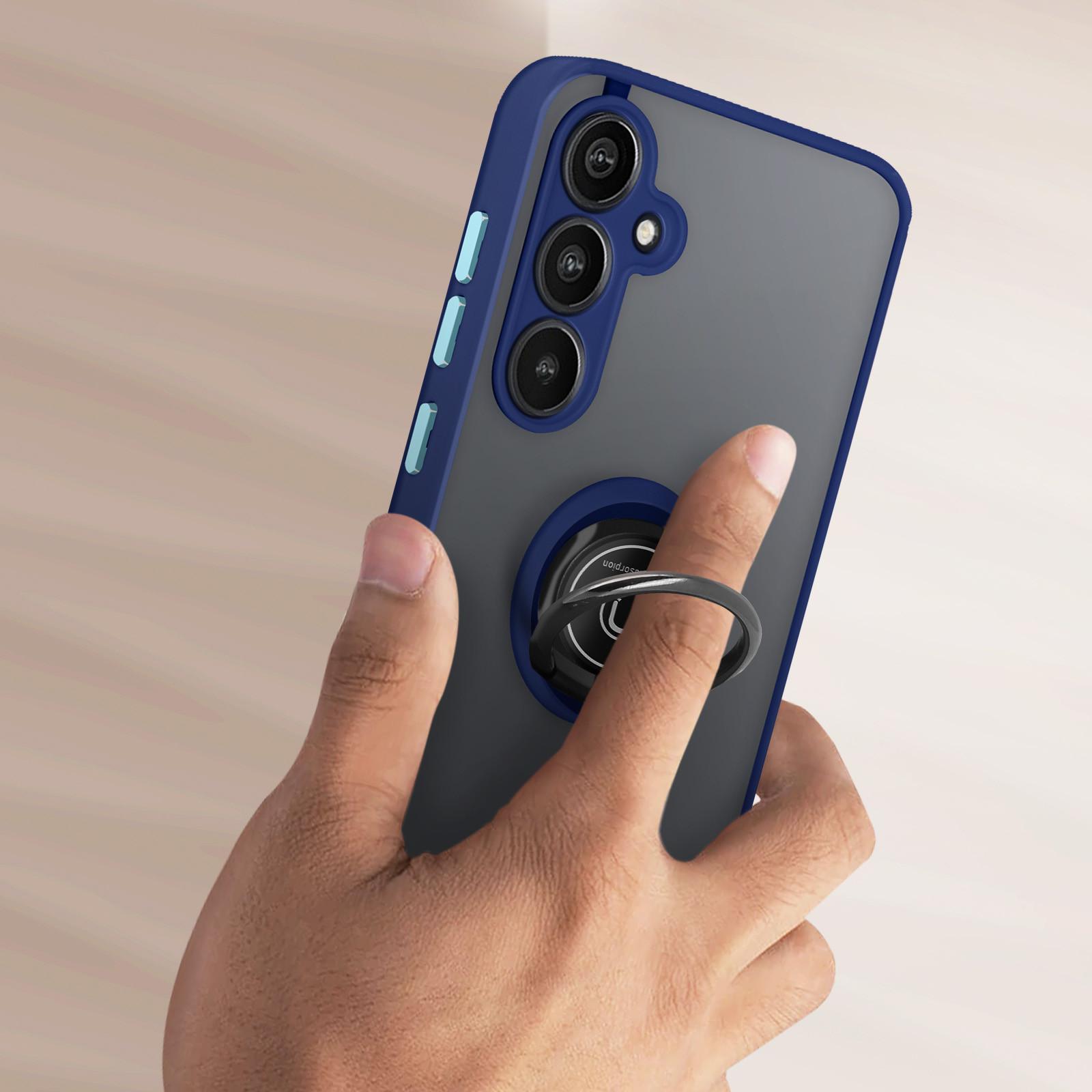 Avizar Ring-Hülle Samsung A35 Dunkelblau