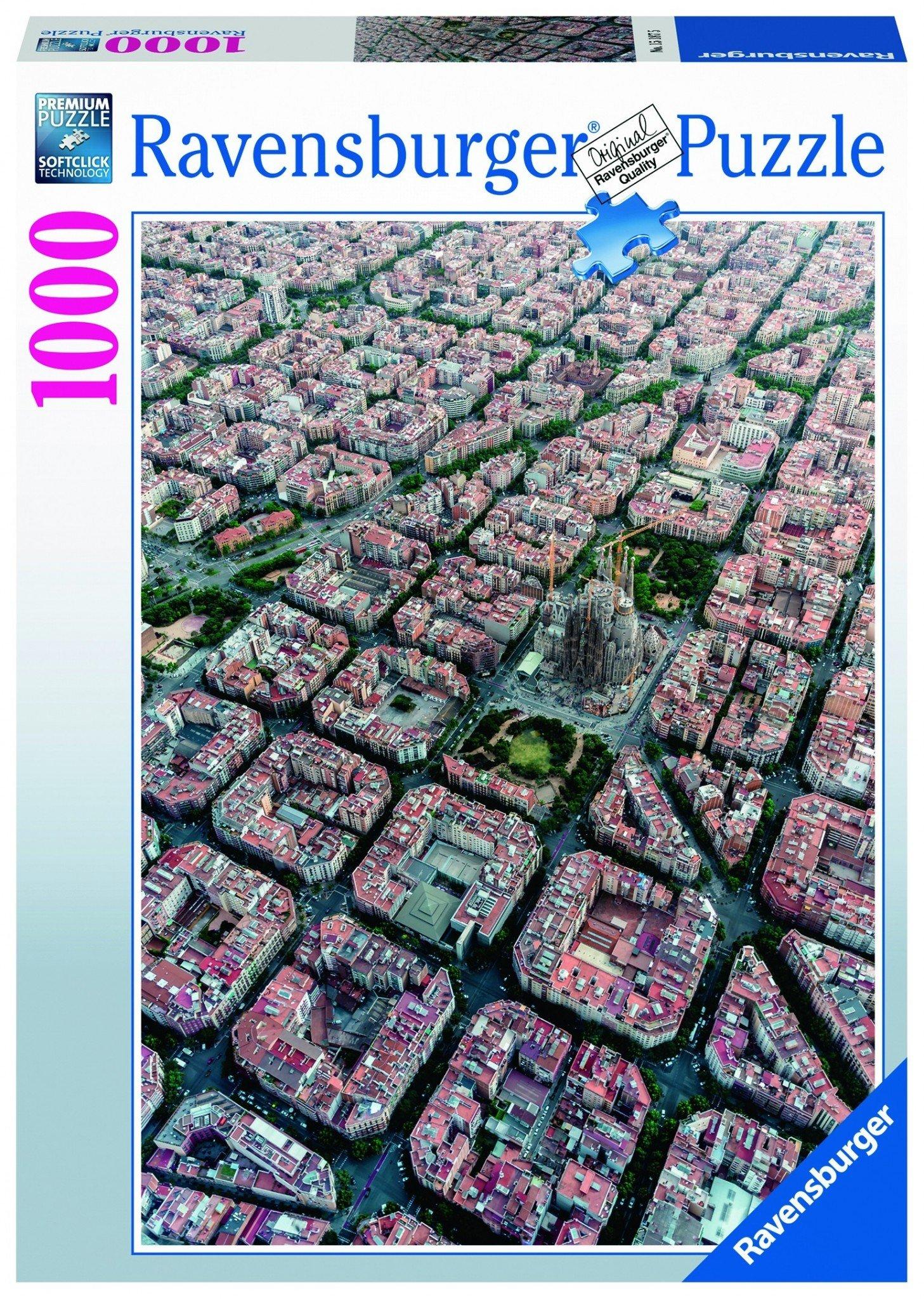 Ravensburger Puzzle Barcelona von oben, 1000 Teile