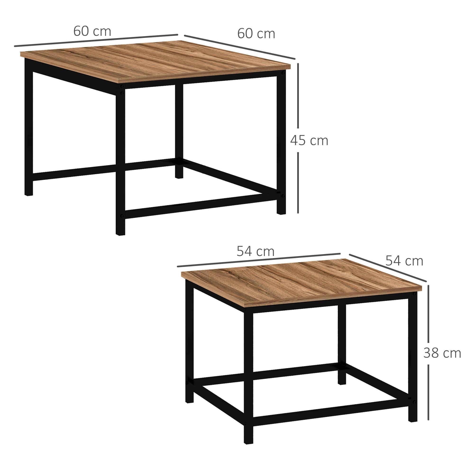 HOMCOM Couchtisch-Set
