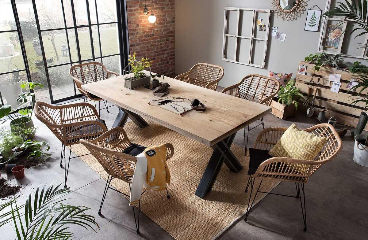 mutoni Esstisch Triana Mango natur 180x100