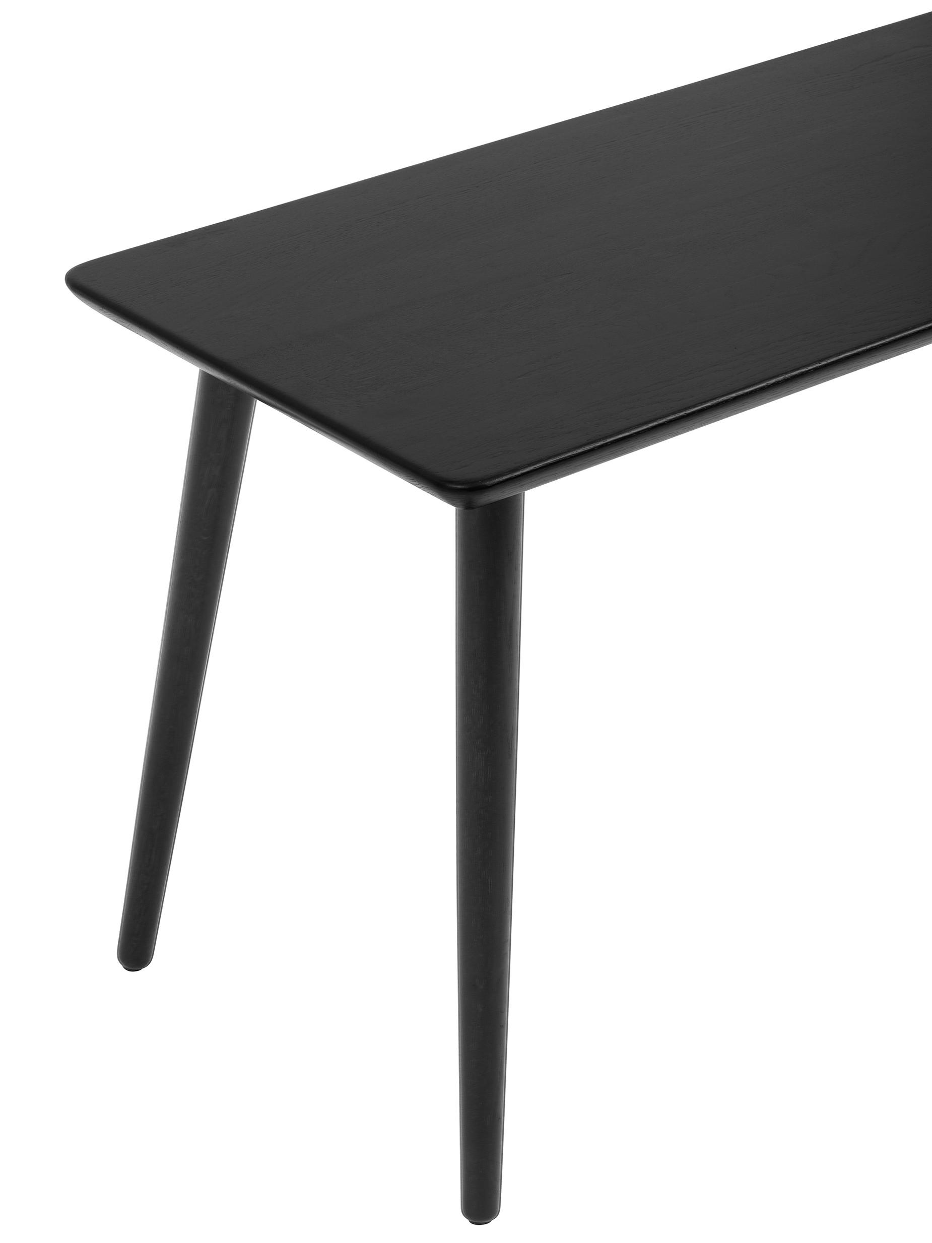 Oakywood Classic Desk - Klassischer Schreibtisch aus Massivholz - Schwarz / 140x70