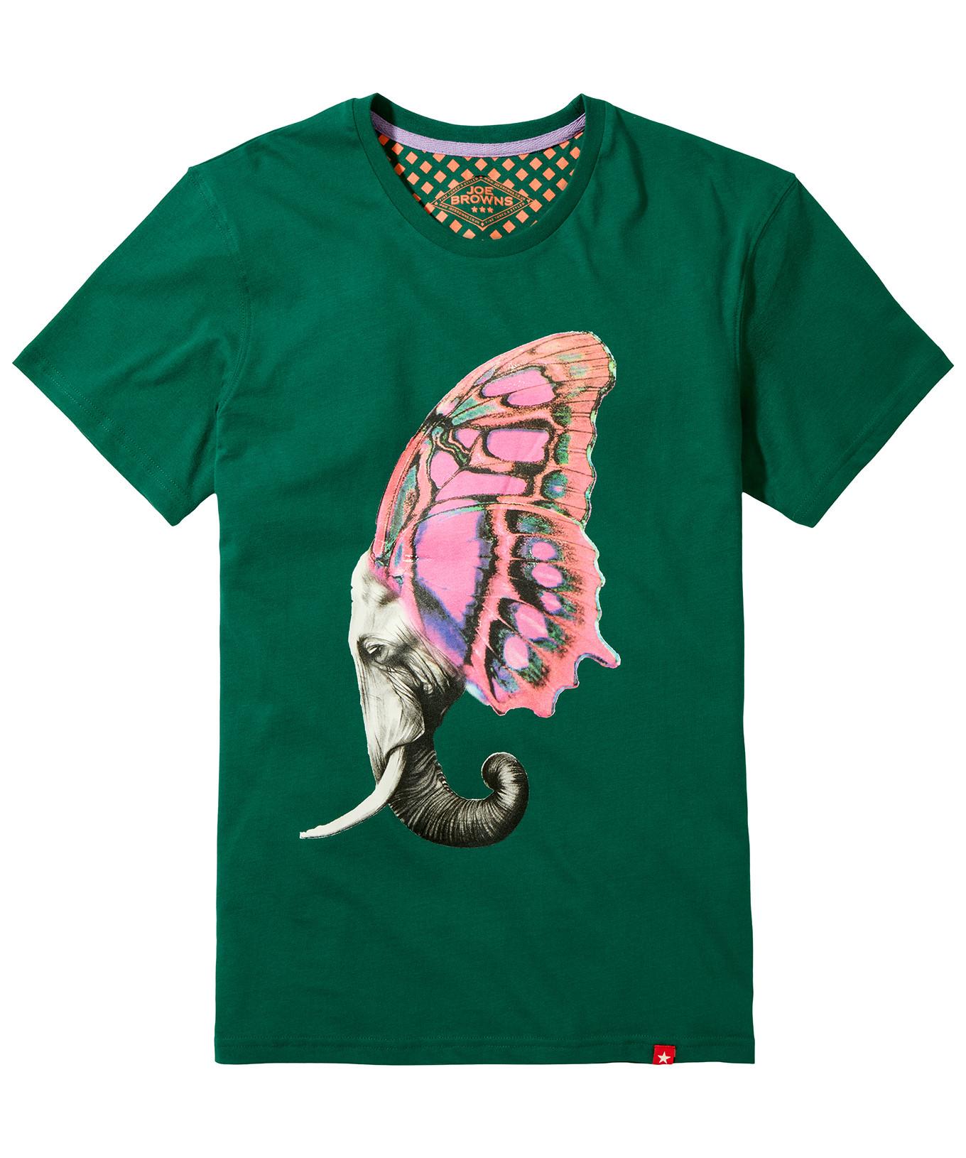 Joe Browns Elefant und Schmetterling Grafik T-Shirt